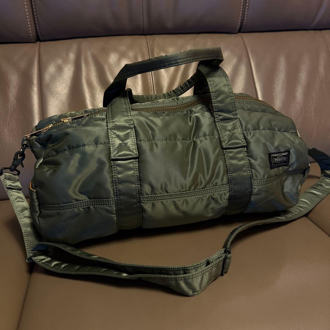 タンカー ドラムバッグ セージグリーン 美品