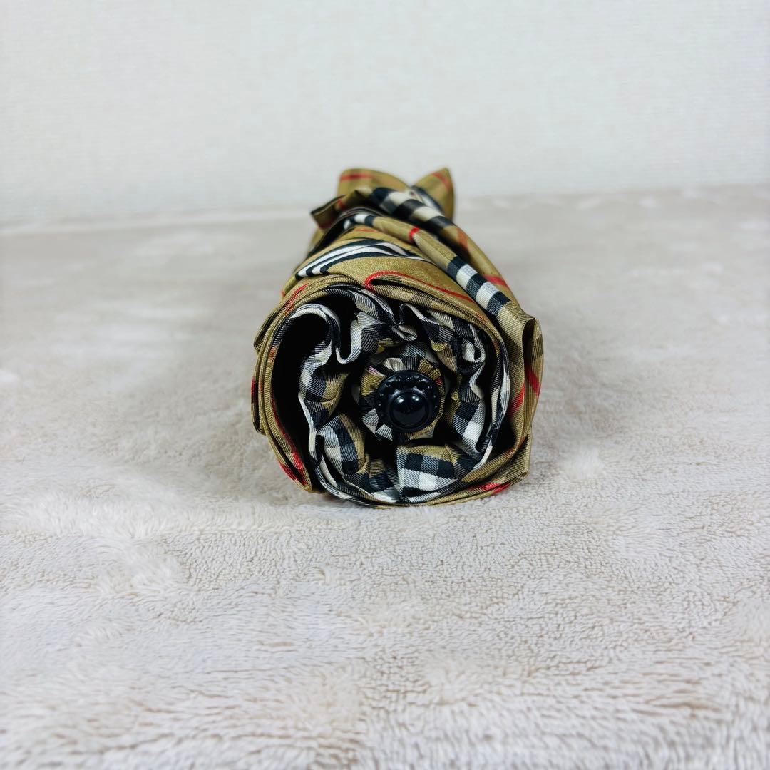 【極美品】BURBERRY バーバリー　折り畳み傘　ノバチェック　カバー付