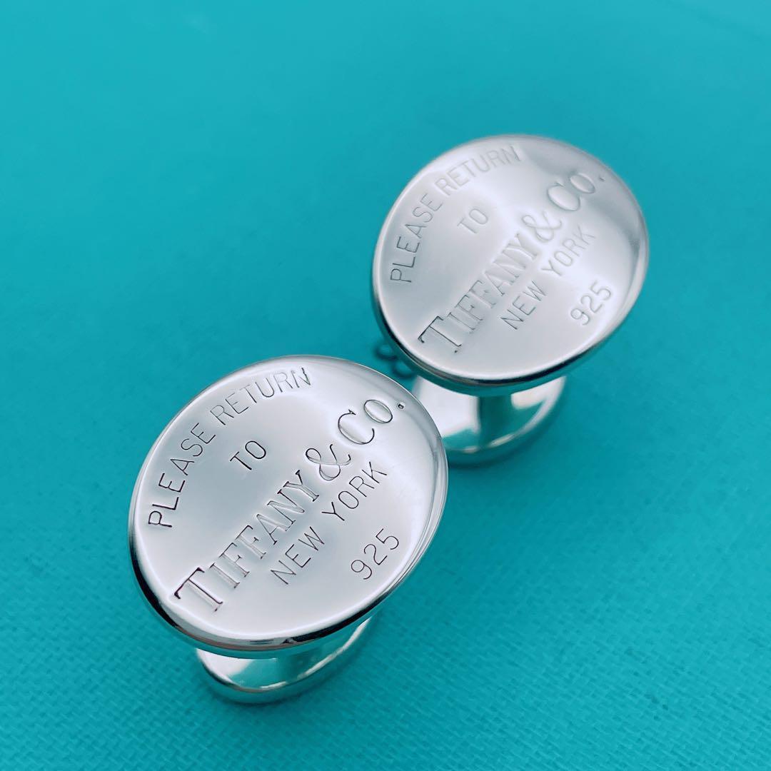 Tiffany & Co. カフス　リターントゥ　オーバル　シルバー