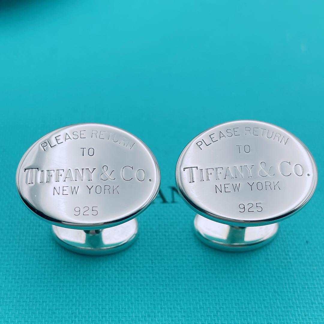 Tiffany & Co. カフス　リターントゥ　オーバル　シルバー