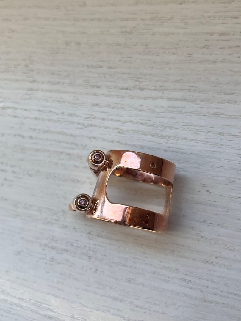 クラリネットリガチャー ブルズアイ（ピンクゴールド）