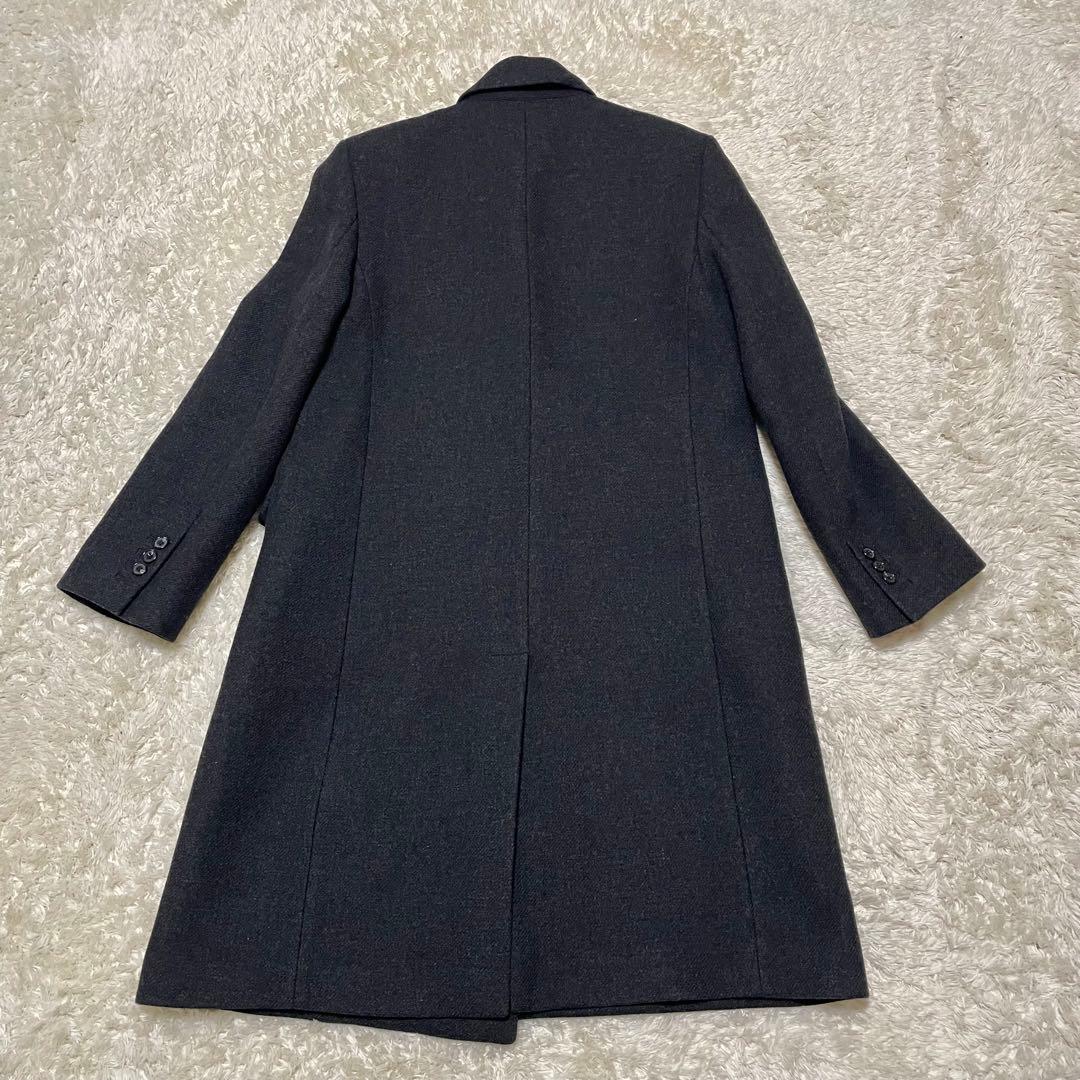 ほぼ未使用‼️Theoryセオリー　ダークグレー ダブルブレスト チェスター