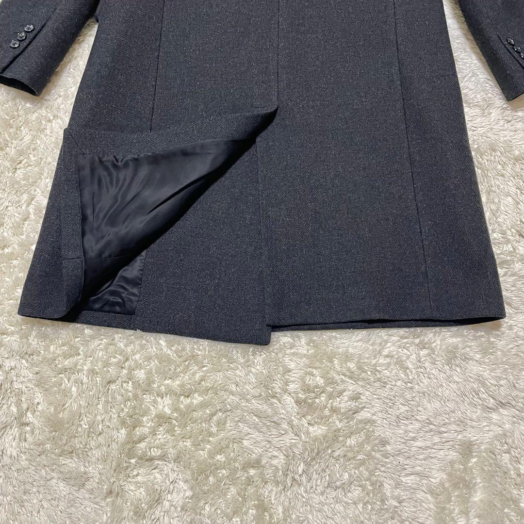 ほぼ未使用‼️Theoryセオリー　ダークグレー ダブルブレスト チェスター