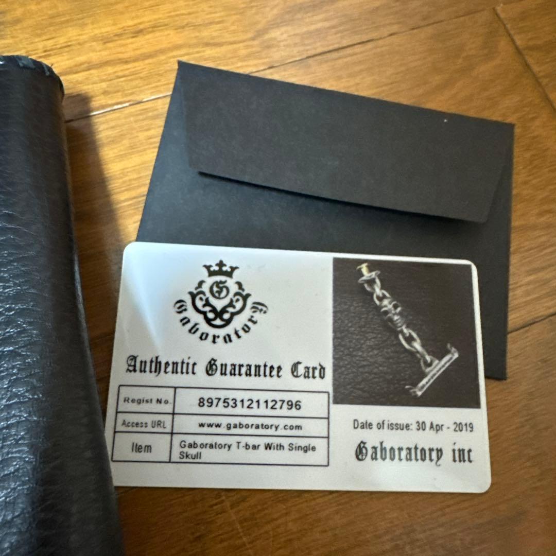 最終値下げGaboratory スカルチャームTバー付きウォレット
