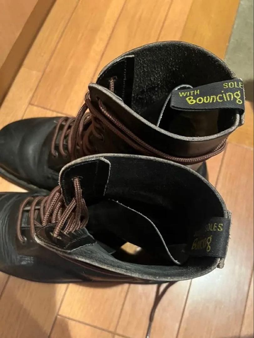 英国製 UK9 ドクターマーチン Dr.Martens 10ホールブーツ 茶紐