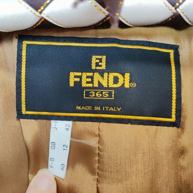 【美品】FENDI　ファー付きコート