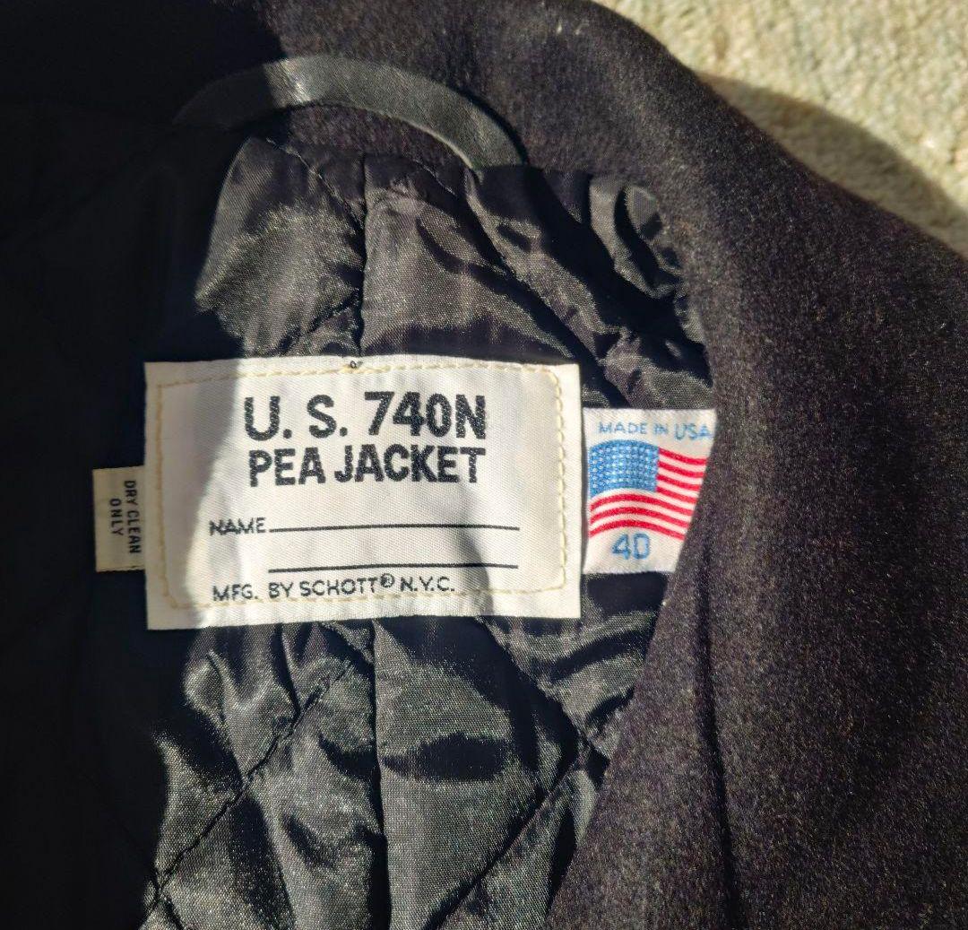 Schott ショットU.S. 740N PEA JACKET　黒