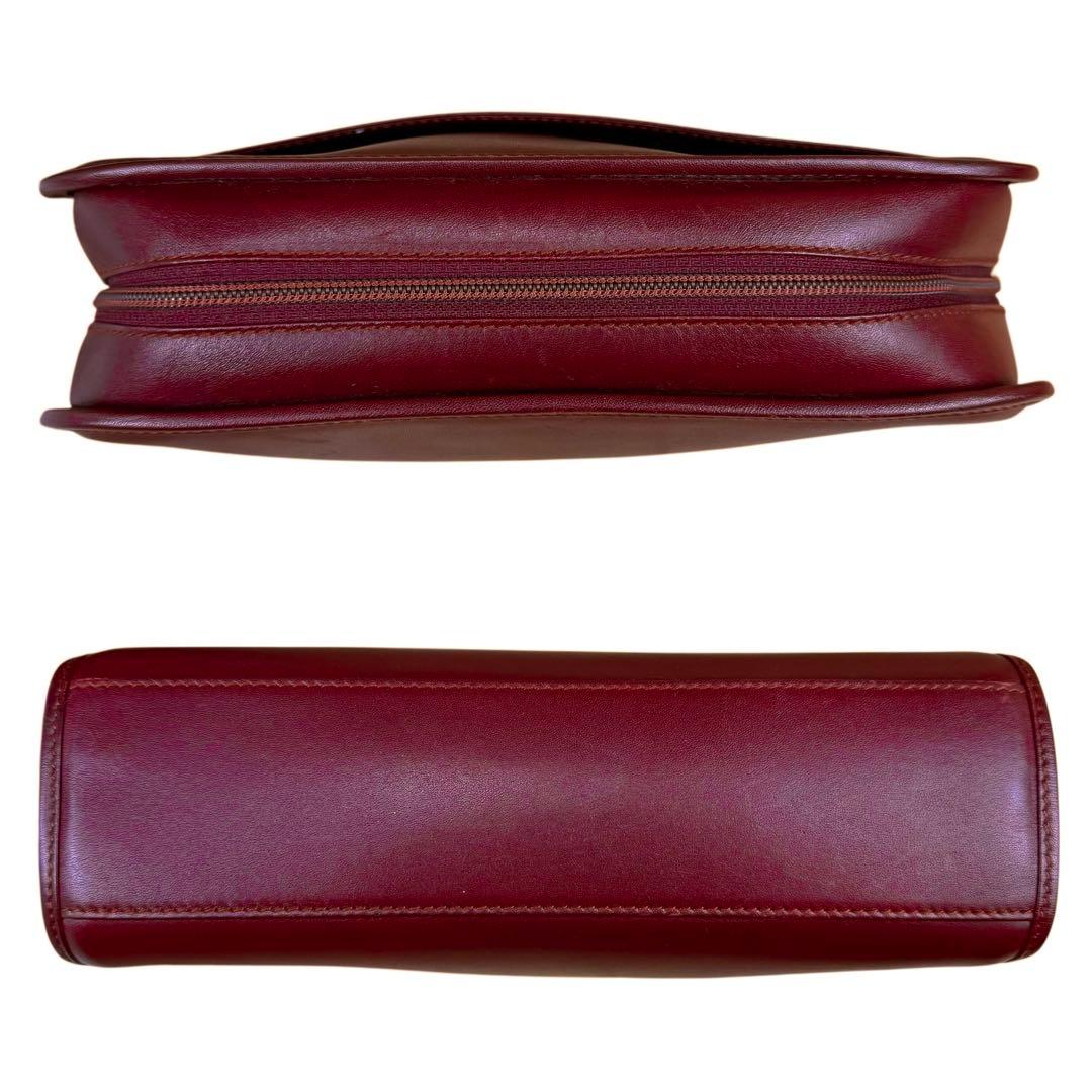 【美品】Cartier カルティエ マストライン クラッチバッグ レザー レッド
