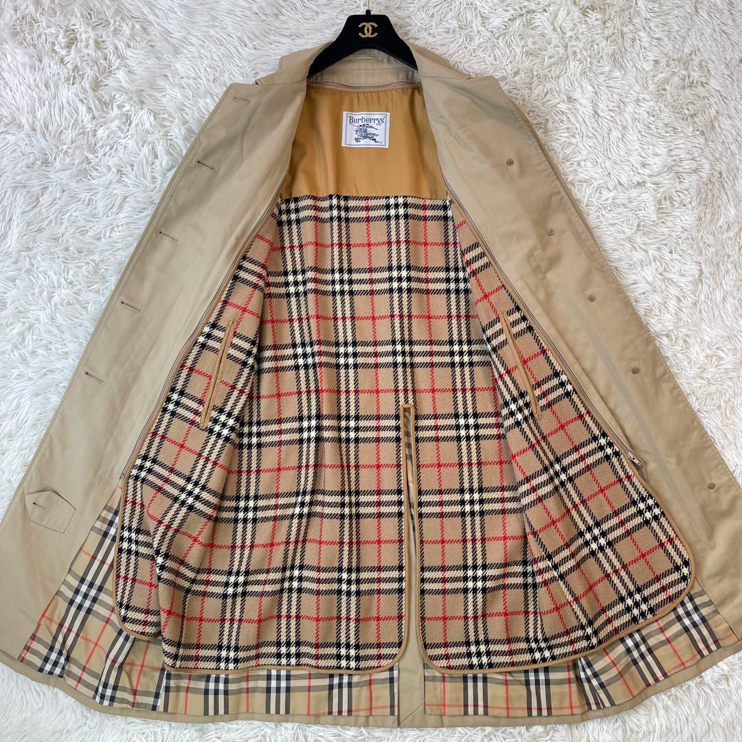 美品✨バーバリー 2wayステンカラーコート ノバチェックライナー付 ベージュ