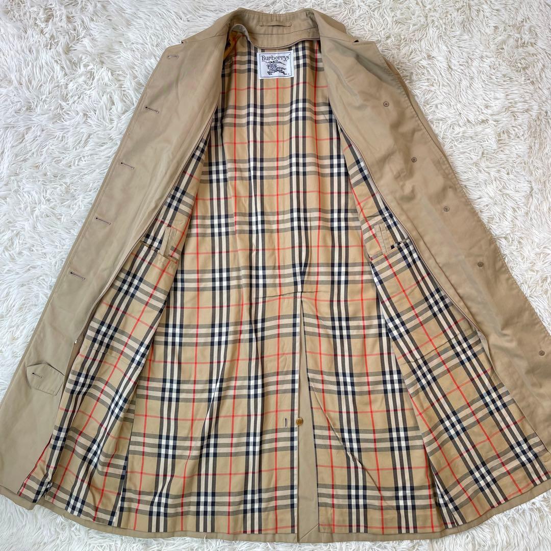 美品✨バーバリー 2wayステンカラーコート ノバチェックライナー付 ベージュ