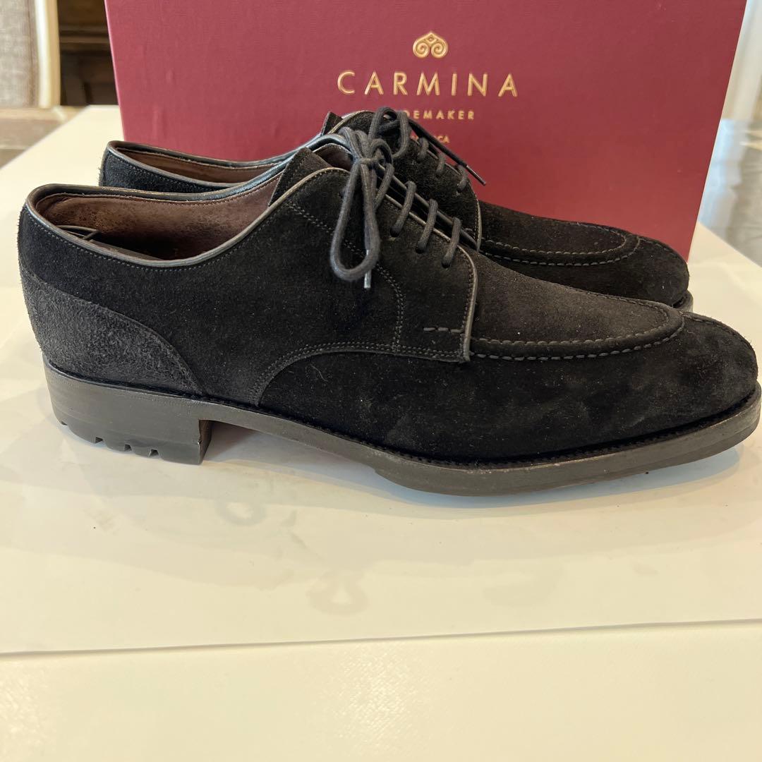 【近日削除】CARMINA Uチップダービー（カーフスエード フォレスト）