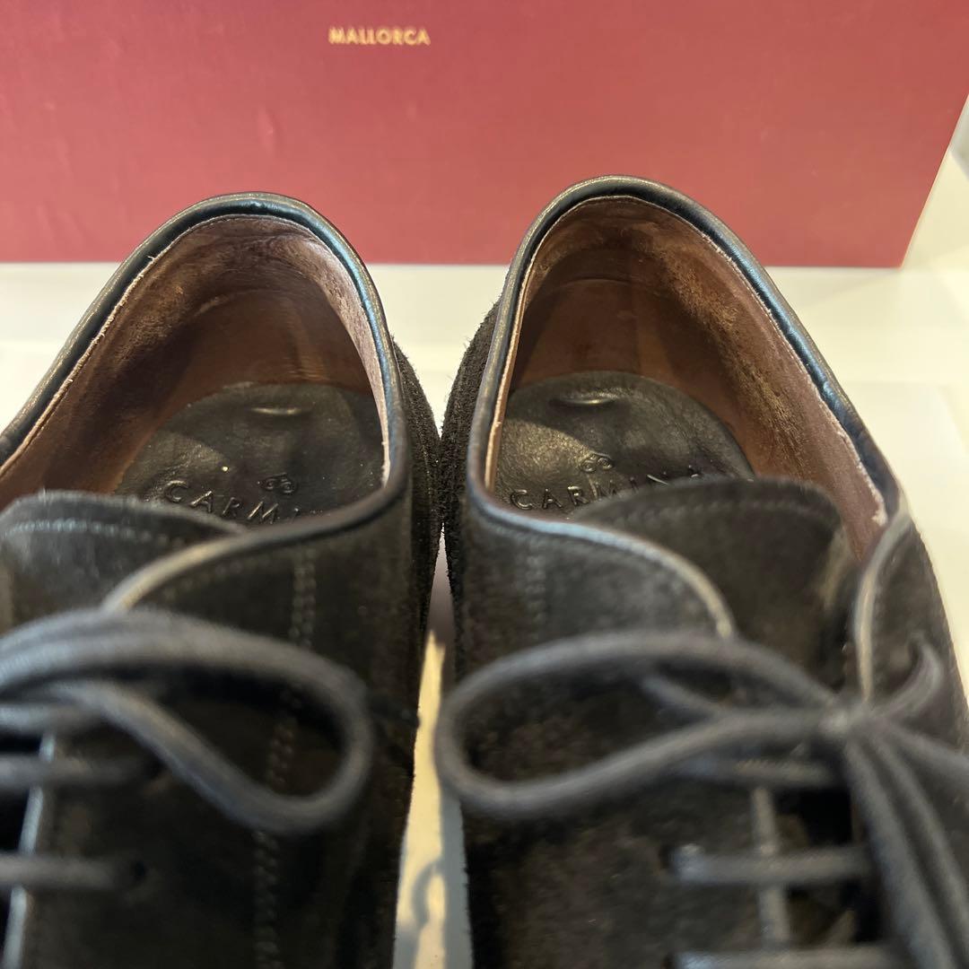 【近日削除】CARMINA Uチップダービー（カーフスエード フォレスト）