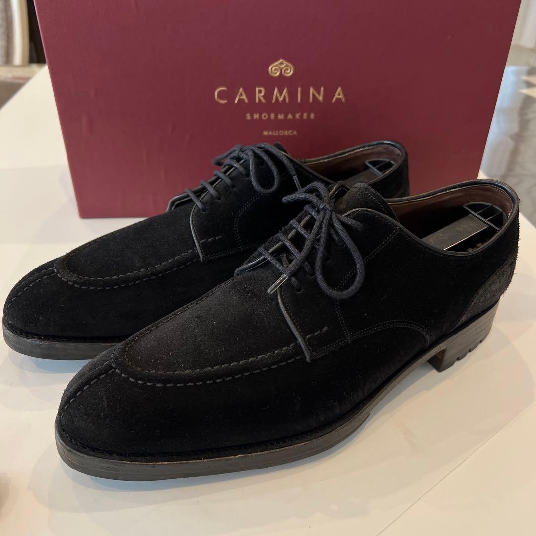 【近日削除】CARMINA Uチップダービー（カーフスエード フォレスト）