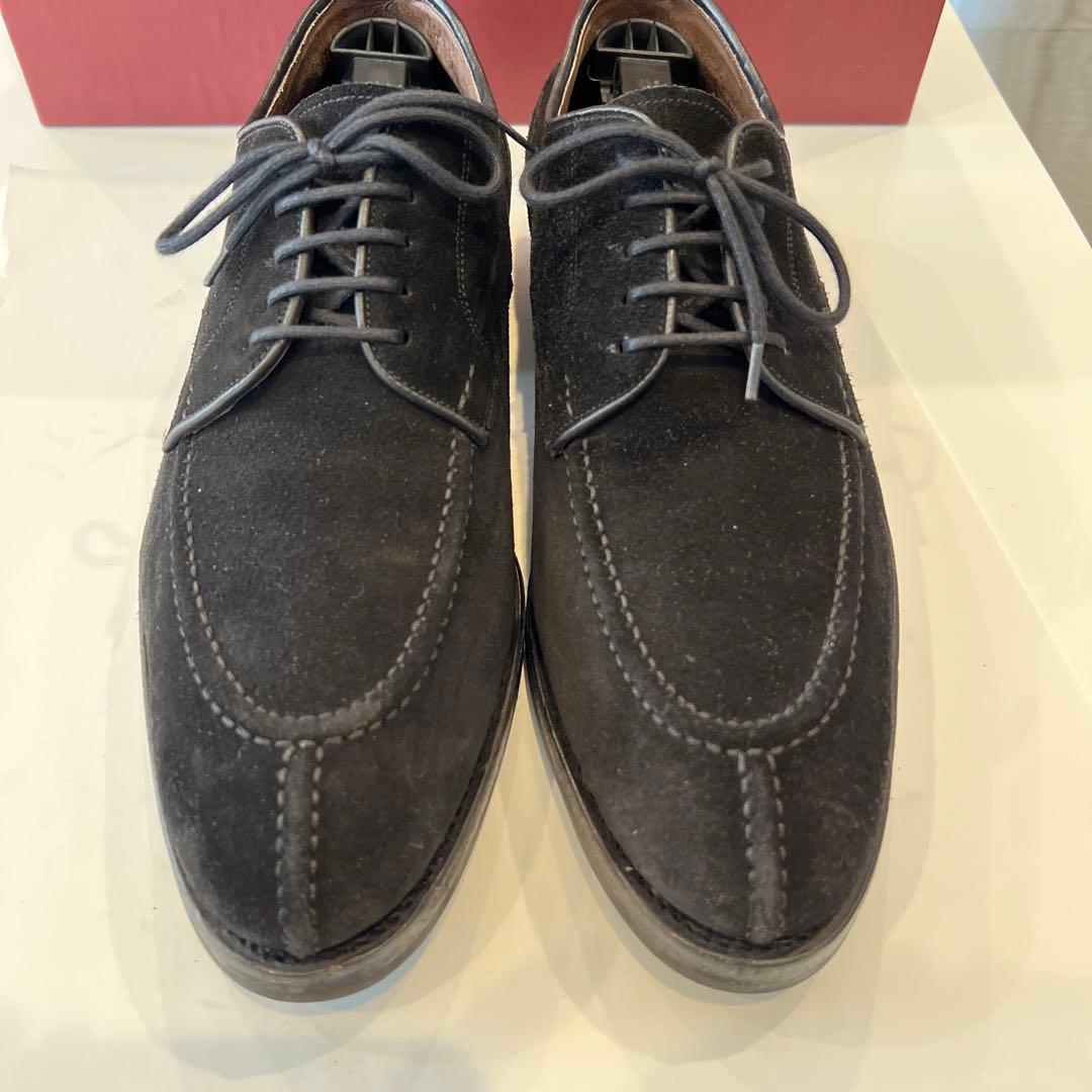 【近日削除】CARMINA Uチップダービー（カーフスエード フォレスト）