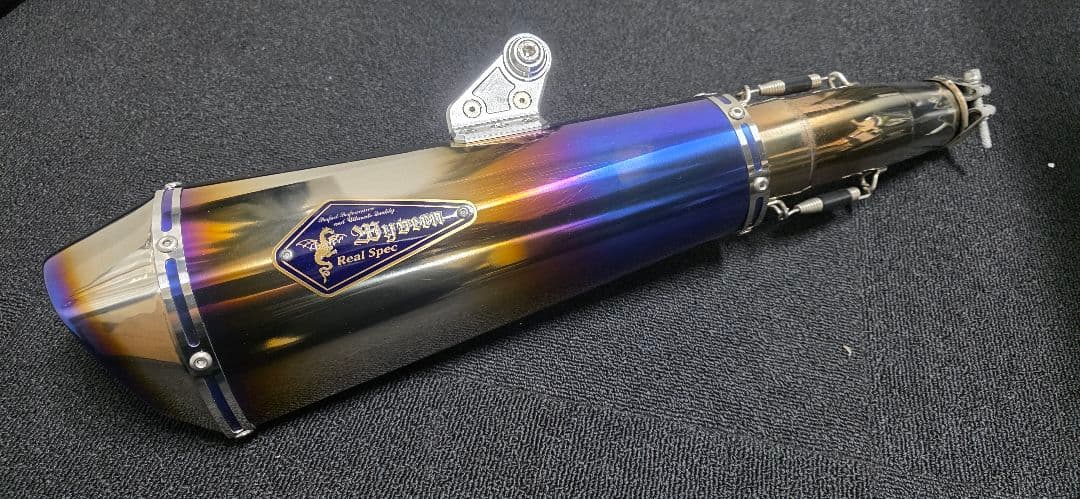 Ninja400'18〜ワイバンType Rマフラー [チタンドラッグブルー]