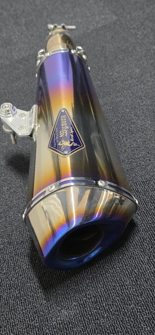 Ninja400'18〜ワイバンType Rマフラー [チタンドラッグブルー]