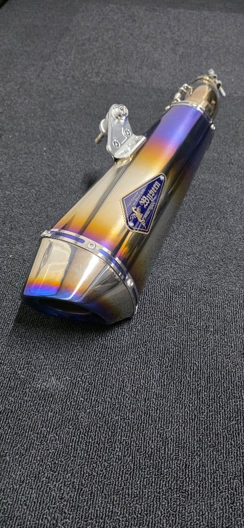 Ninja400'18〜ワイバンType Rマフラー [チタンドラッグブルー]