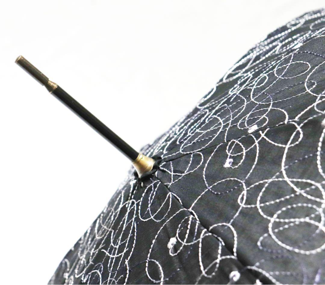 《フォックスアンブレラ》新品 英国王室御用達 英国製 上品刺繍 高級長傘 日傘