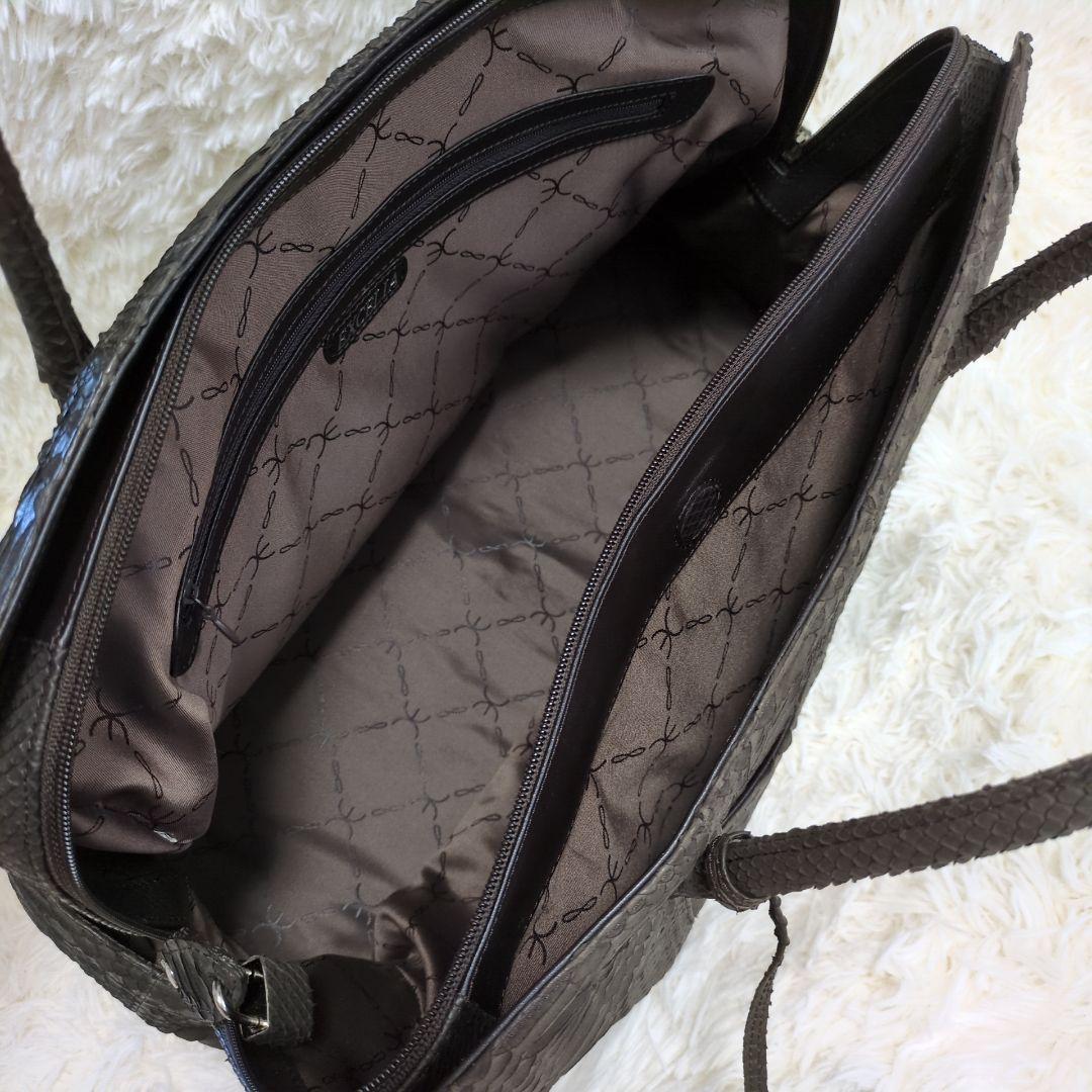 定価30万!!!大容量 ダイヤモンドパイソンレザー ボストン2way 極上マット