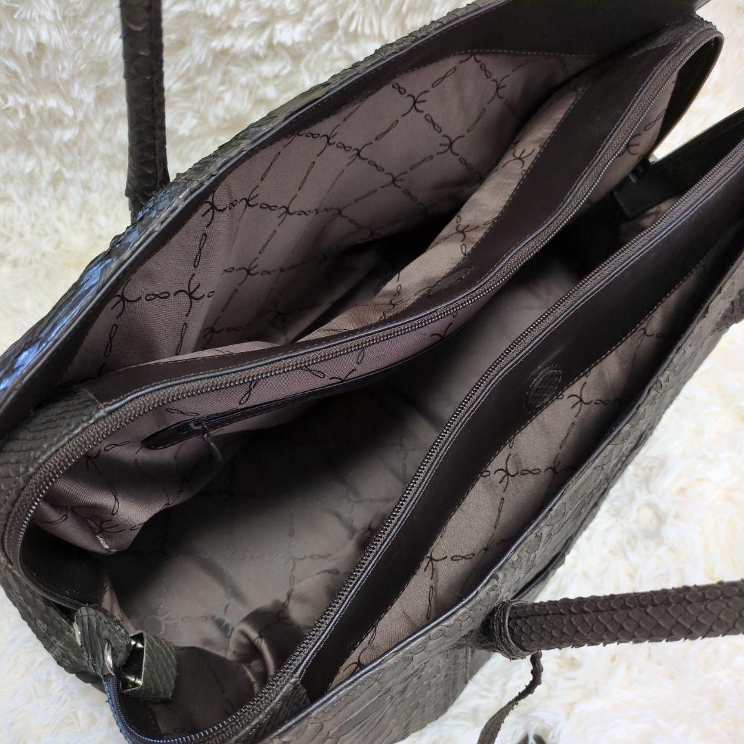 定価30万!!!大容量 ダイヤモンドパイソンレザー ボストン2way 極上マット