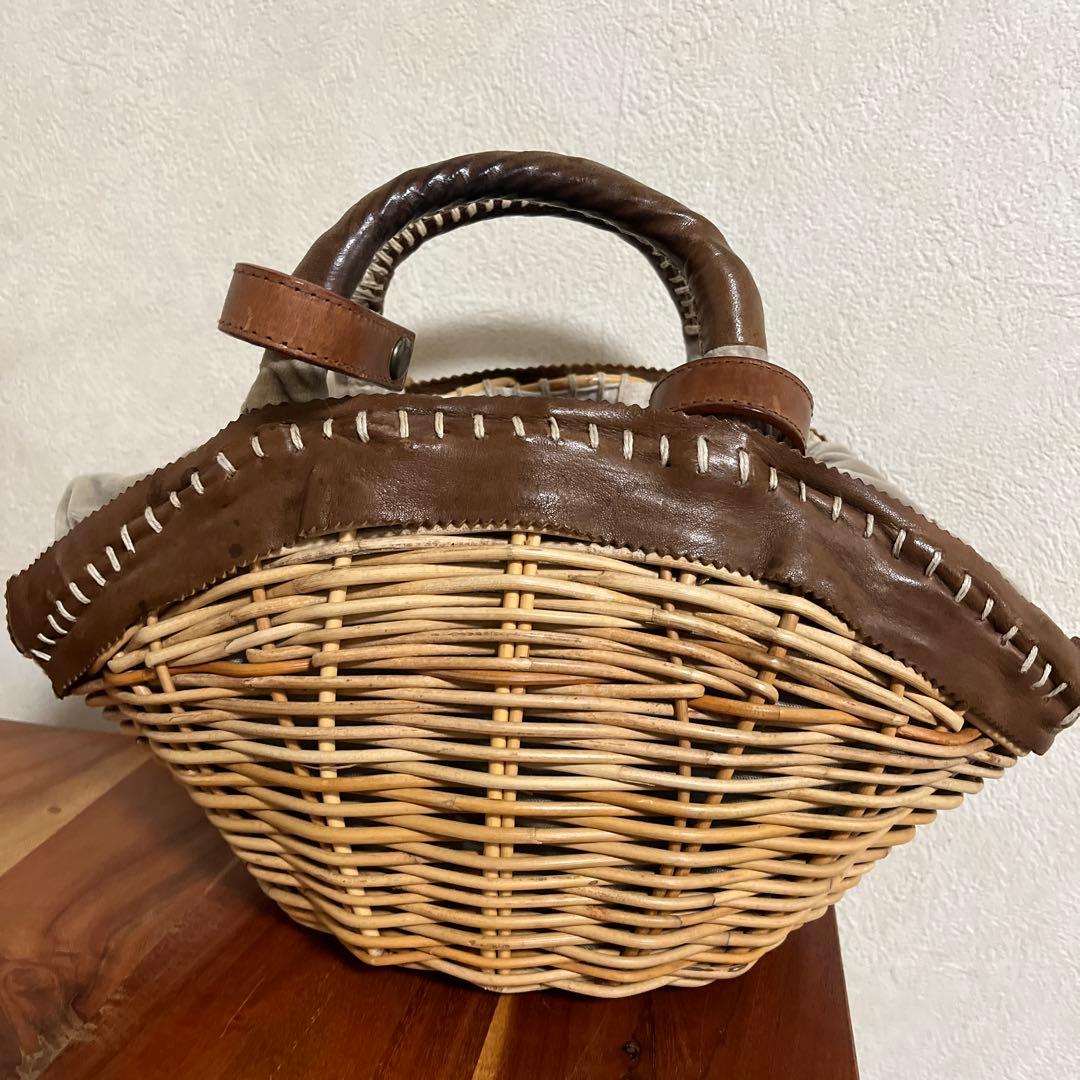 ebagos エバゴス　カゴバッグ　リボン