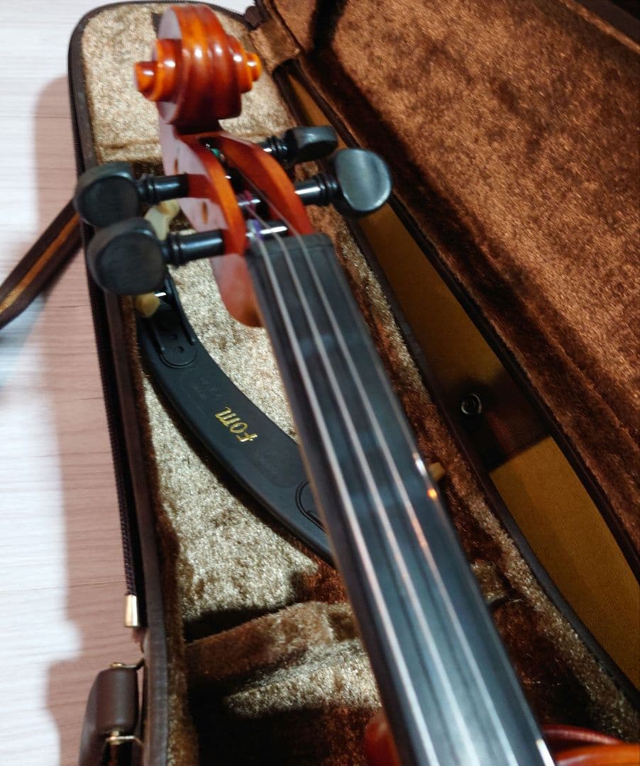高級 バイオリン 鈴木 No.280 4/4 証明ラベル有、弓ケース付 定価7万