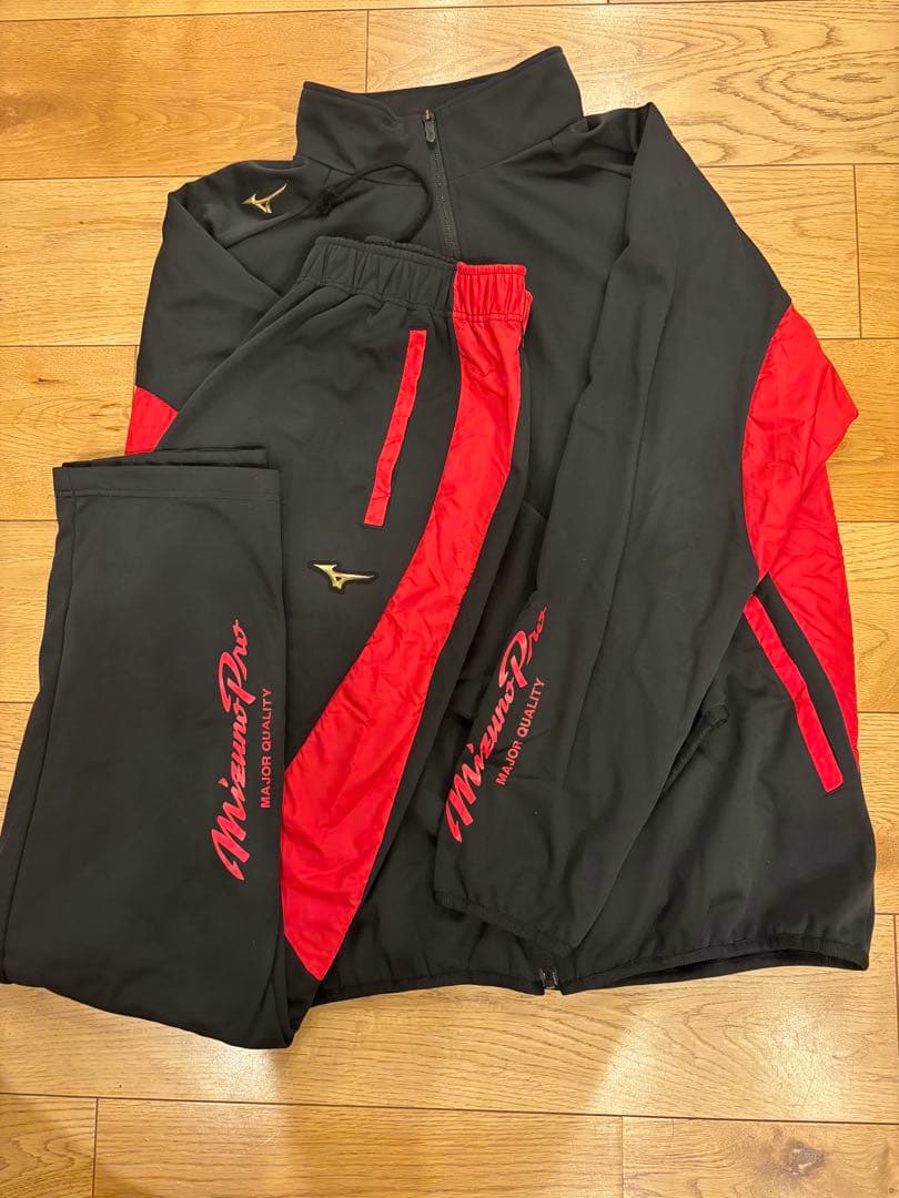 Mizuno pro ミズノプロ　ウインドブレーカーセットアップ　裏起毛