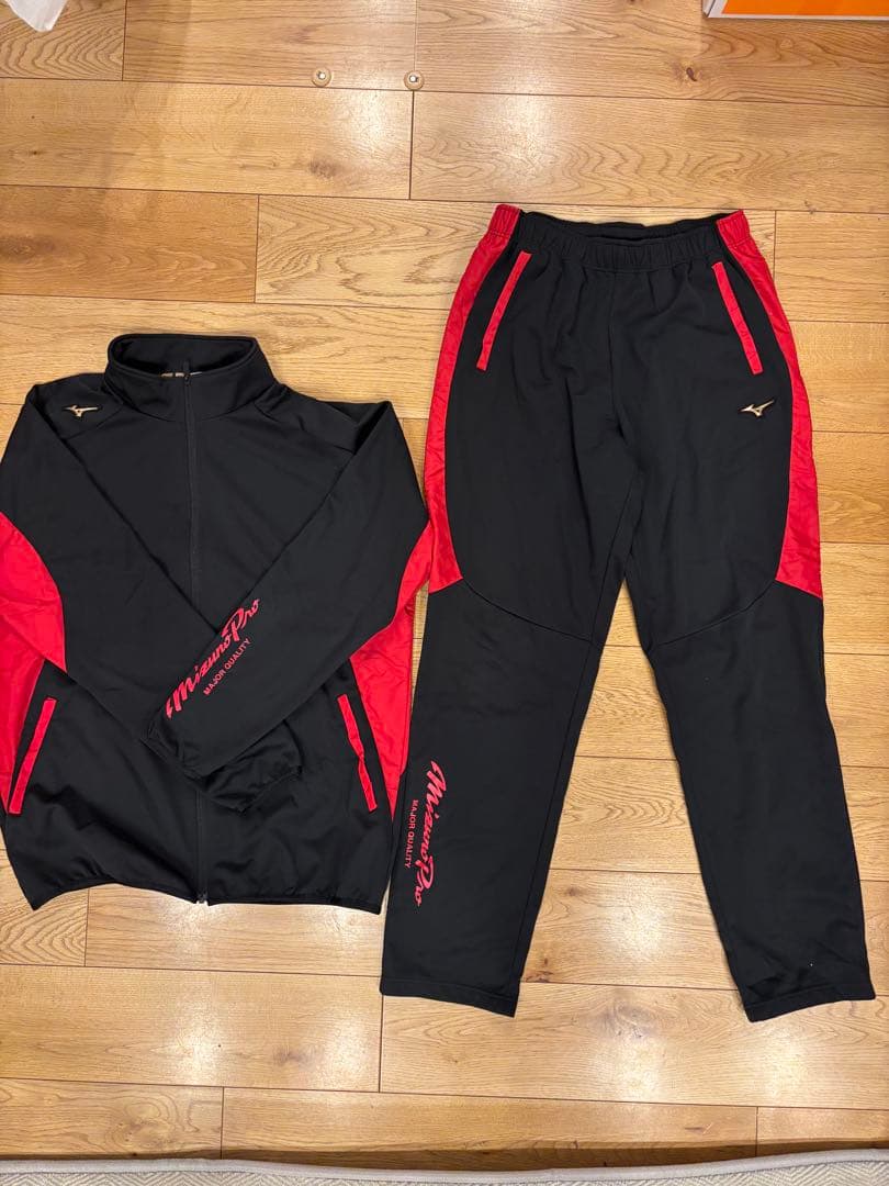 Mizuno pro ミズノプロ　ウインドブレーカーセットアップ　裏起毛