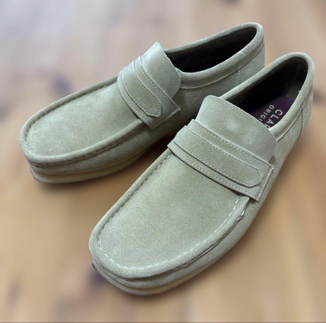 CLARKS ローファー 27.5cm ベージュ　wallabee size8