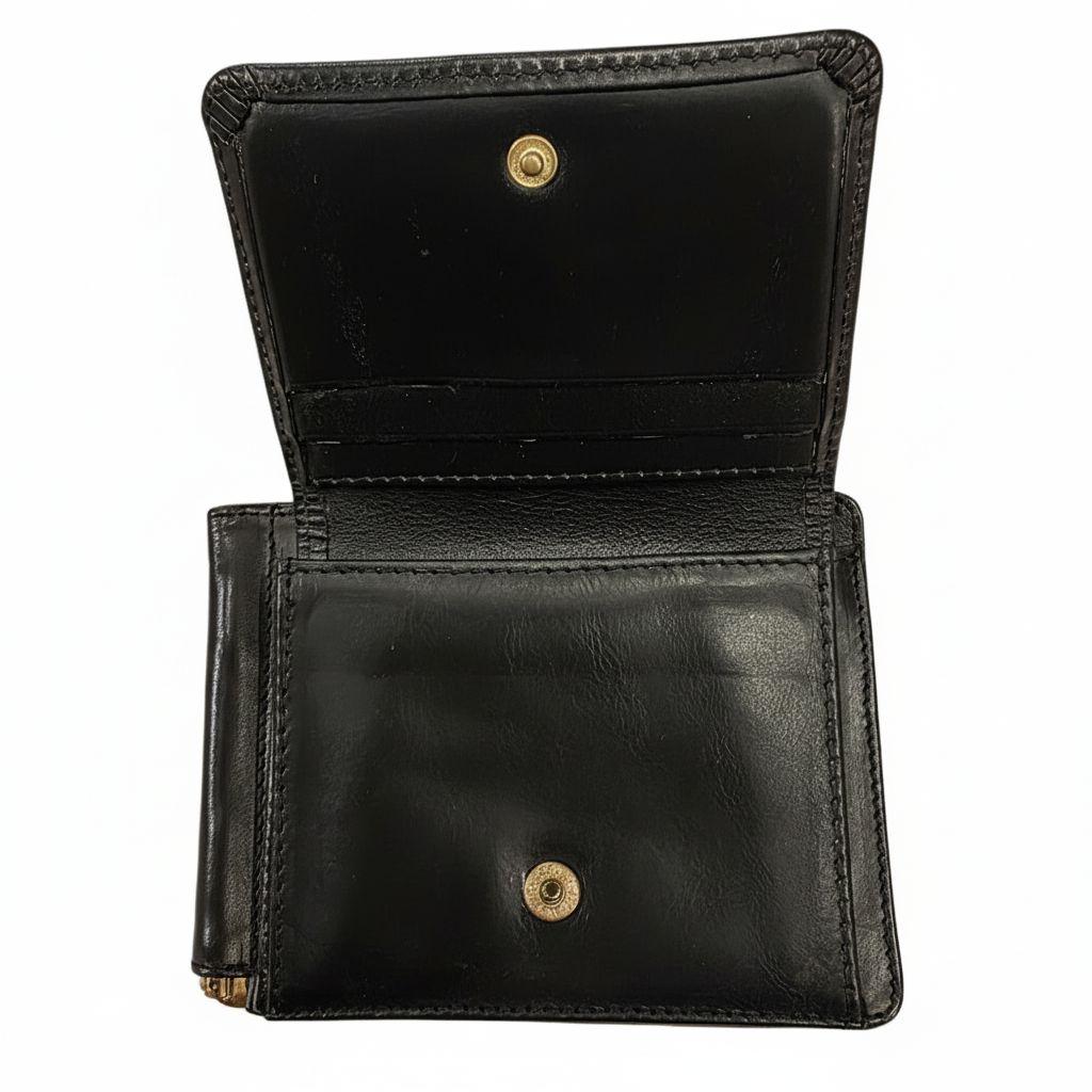 グレンロイヤル　 マネークリップ　 レザー 　二つ折り 　ブラック