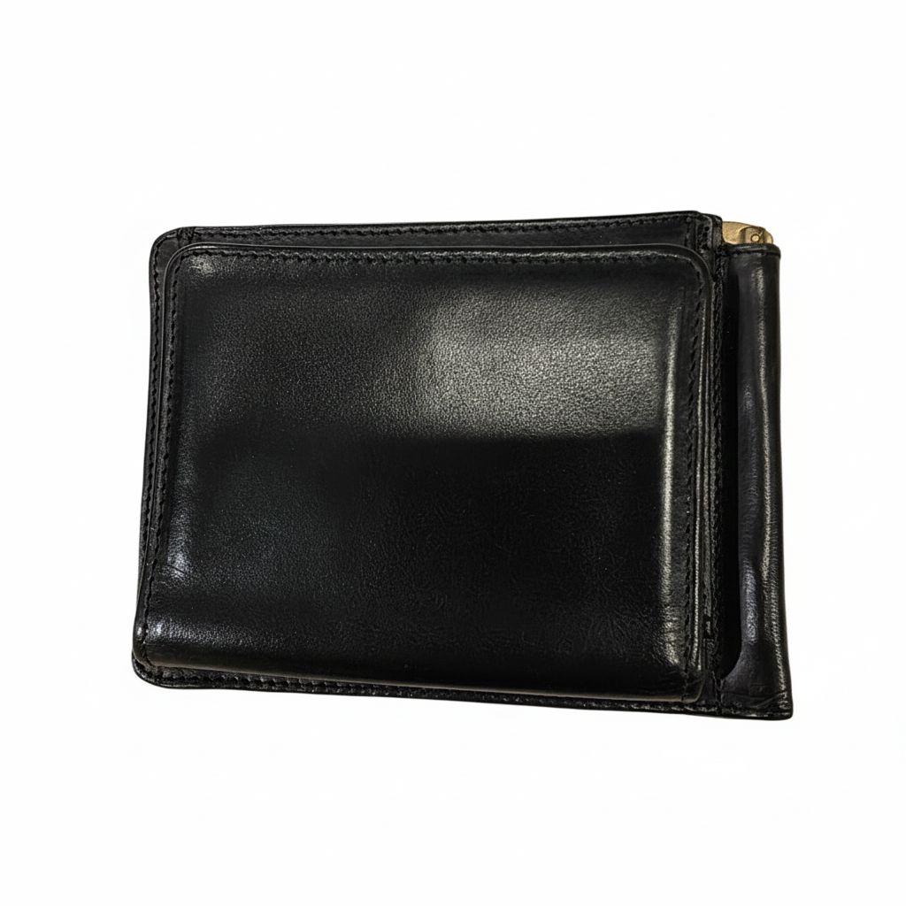 グレンロイヤル　 マネークリップ　 レザー 　二つ折り 　ブラック