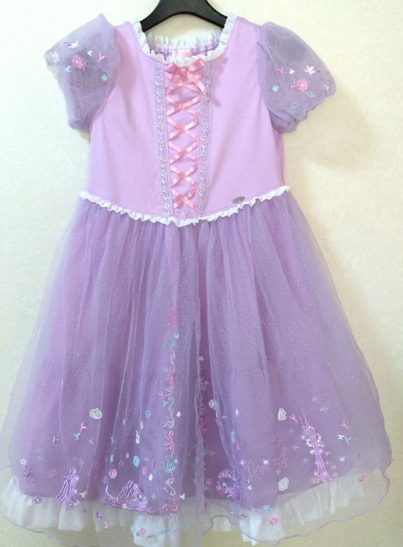 メゾピアノ♡【ラプンツェル】ドッキングワンピース 140