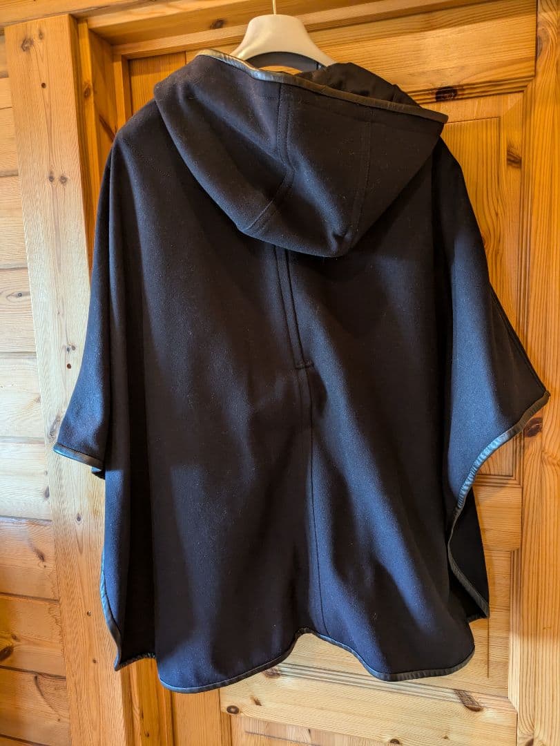 コーチネイビー フード付きポンチョ