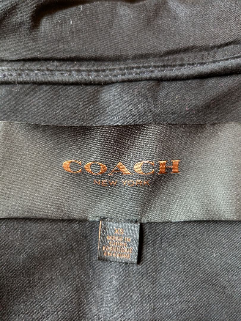 コーチネイビー フード付きポンチョ