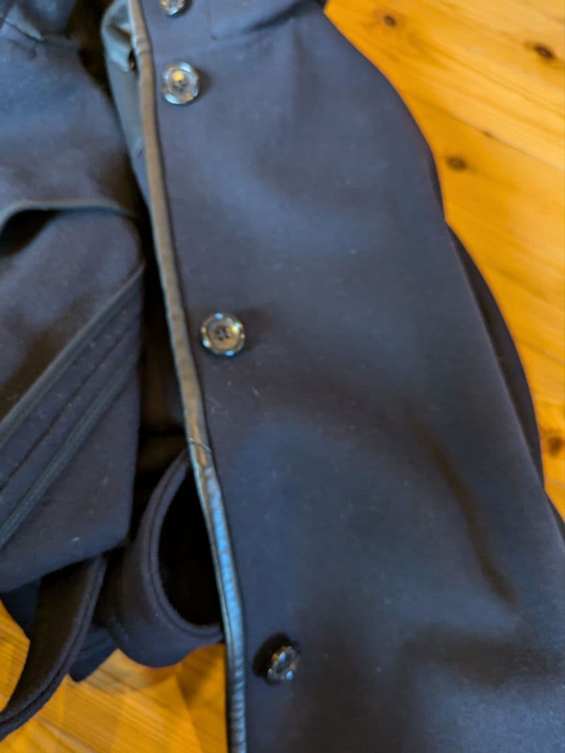 コーチネイビー フード付きポンチョ