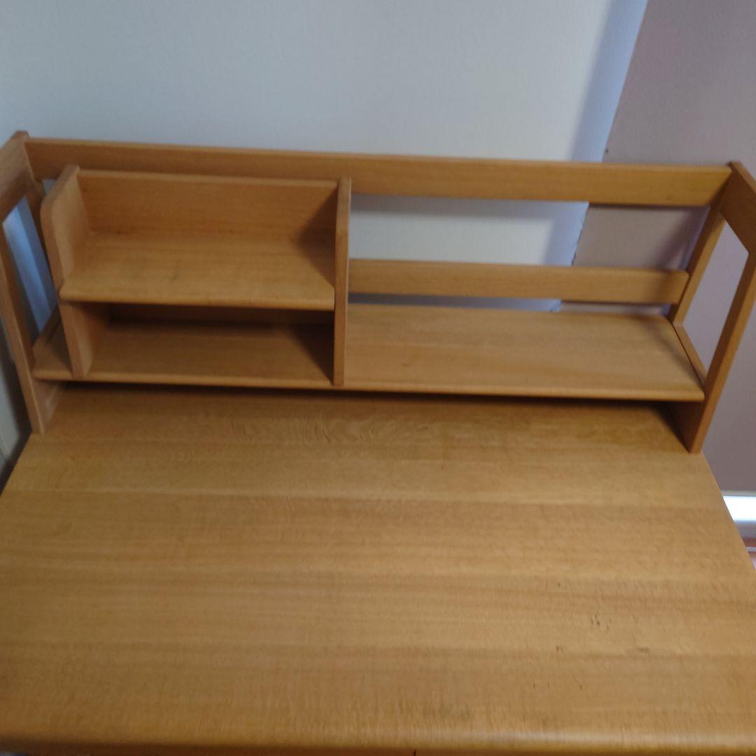 【すーさん】begin 飛騨産業 ブックスタンド付き学習机