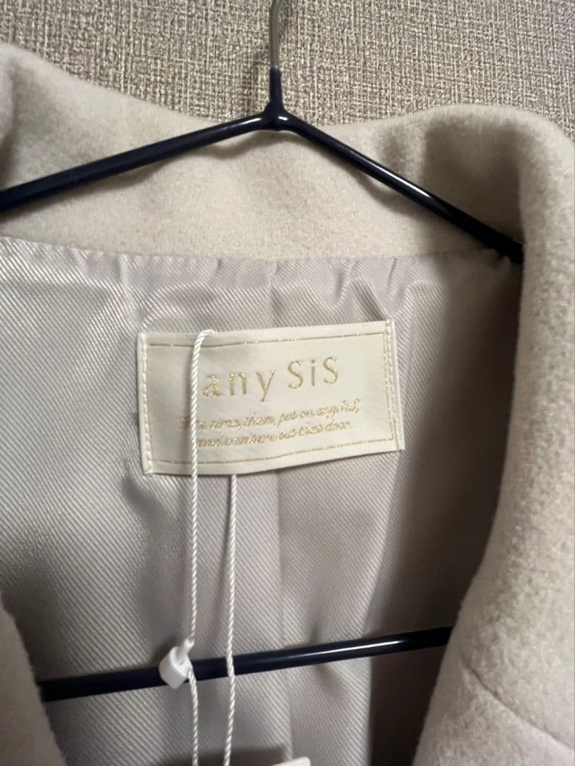 anysis ウールライクレディ チェスターコート
