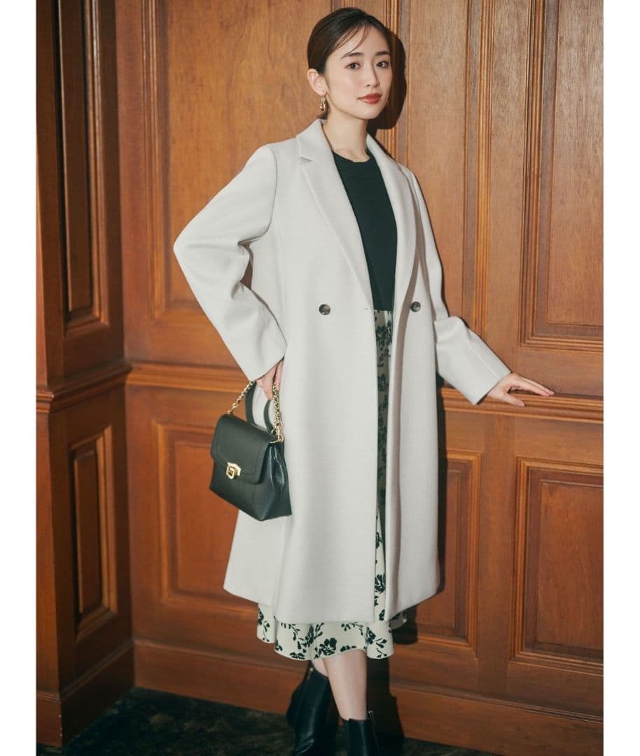 anysis ウールライクレディ チェスターコート