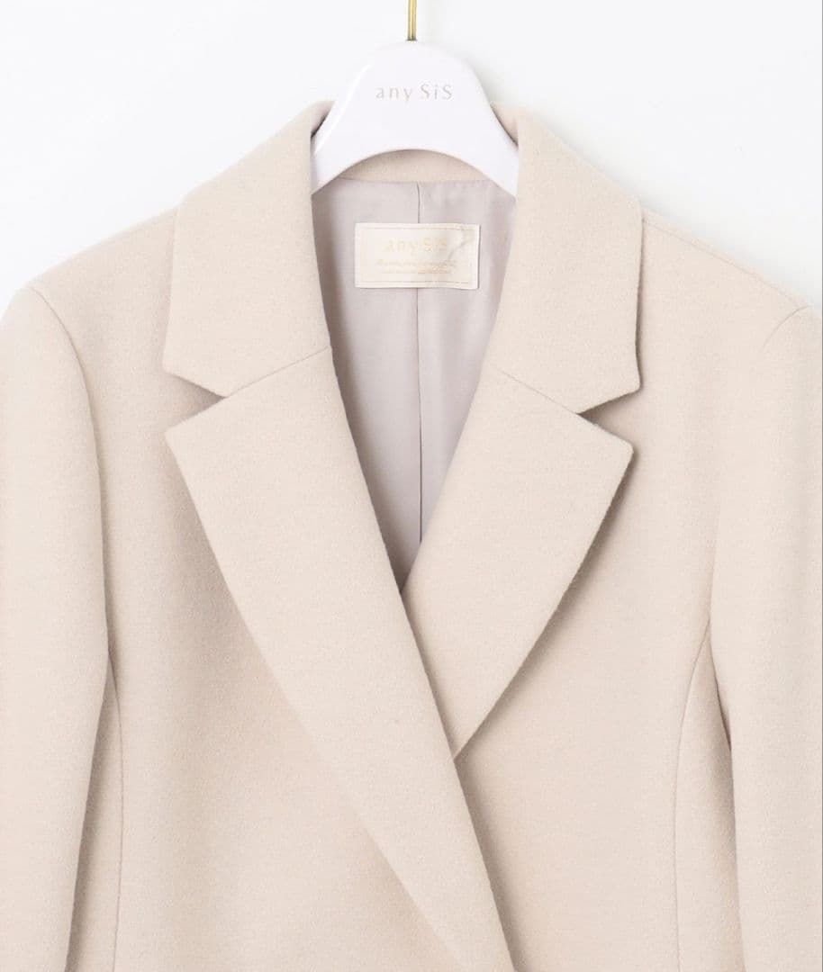 anysis ウールライクレディ チェスターコート