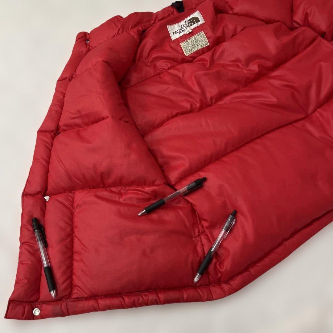 80s ノースフェイス OLD NORTH FACE 茶タグ ダウン ベスト L