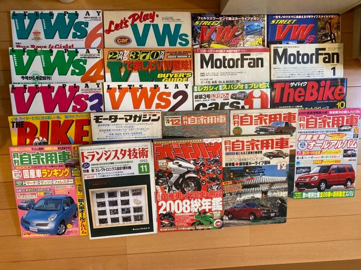 3000円以上で送料負担！3~40年前のバイクや車の週、月刊誌