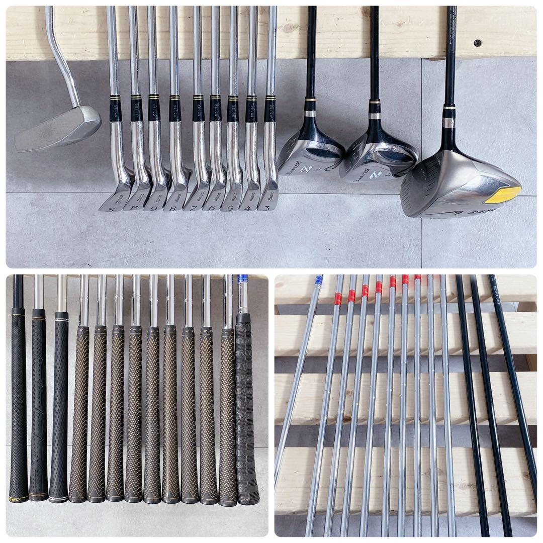 T198 NIKE 他 ゴルフクラブ メンズ フルセット 14点 黒 初心者