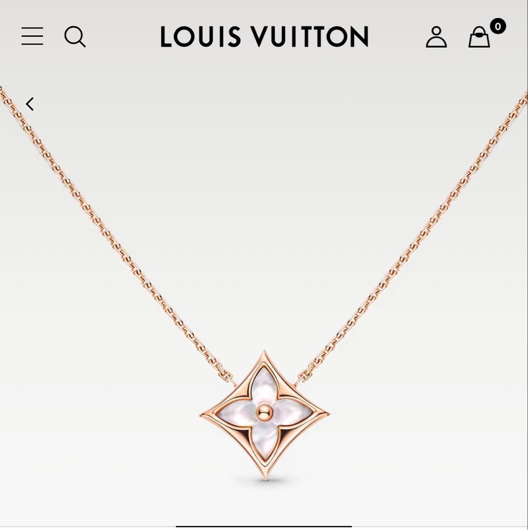 【新品未使用】Louis Vuitton フラワーモチーフ ネックレス