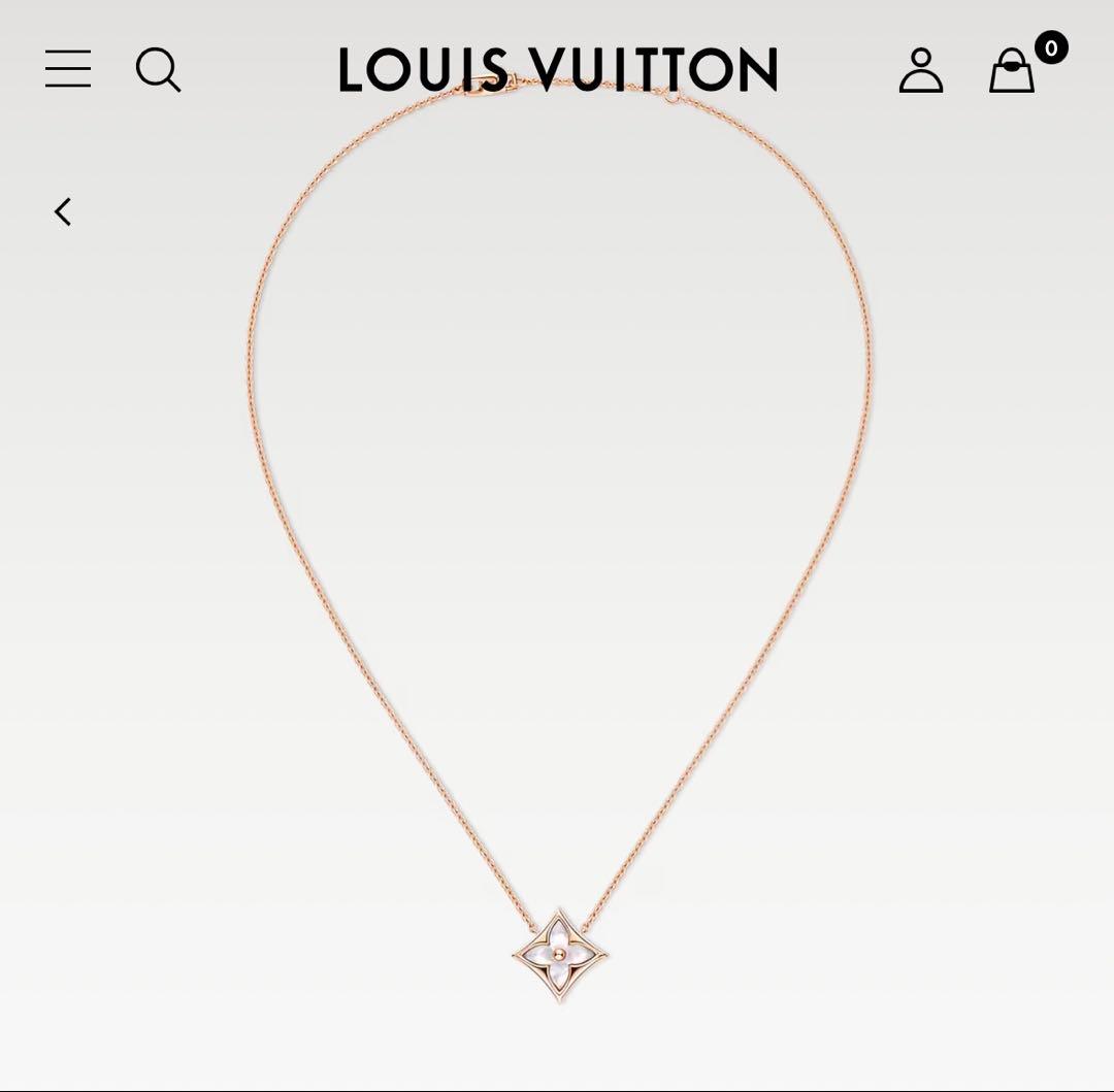 【新品未使用】Louis Vuitton フラワーモチーフ ネックレス