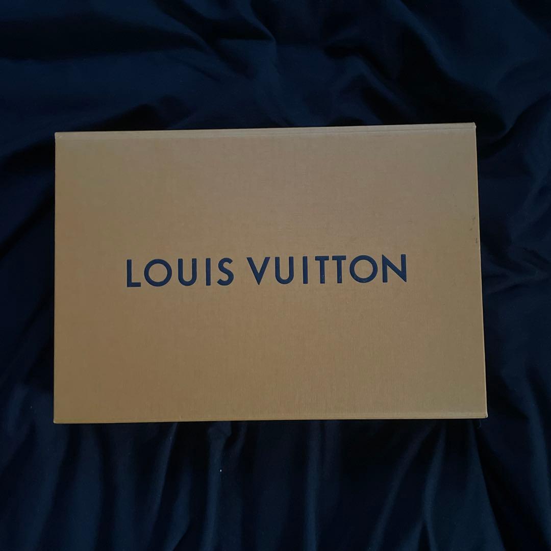 LOUIS VUITTON ストライプマフラー グレー