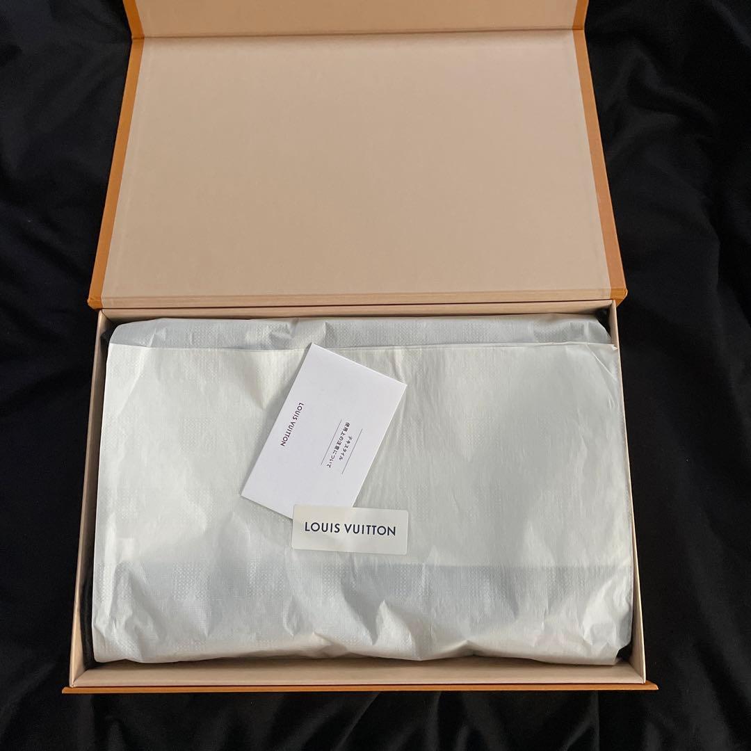 LOUIS VUITTON ストライプマフラー グレー