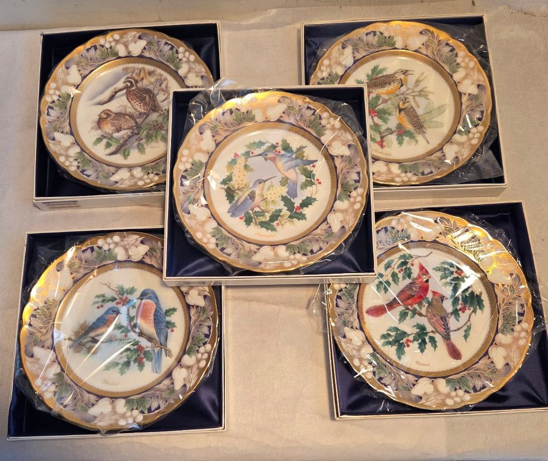 ノリタケ プレートクリスマスコレクション5枚セット飾り皿1996～2000年