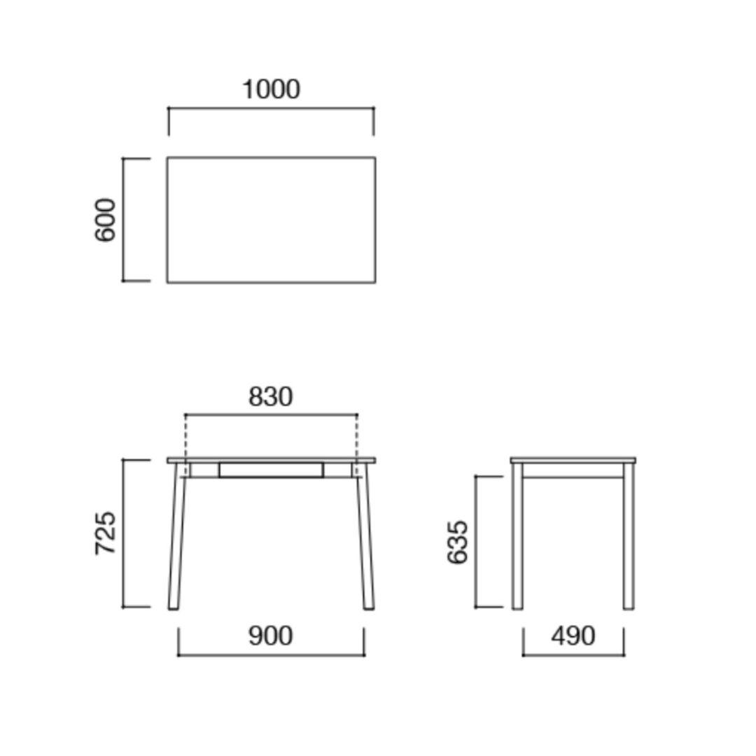 【極美品】IDEE STILT TABLE 1000 WHITE