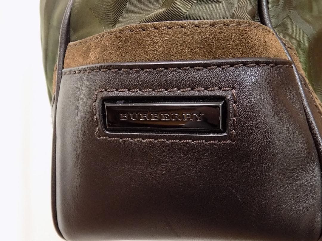BURBERRY 大容量ナイロンボストン　美品