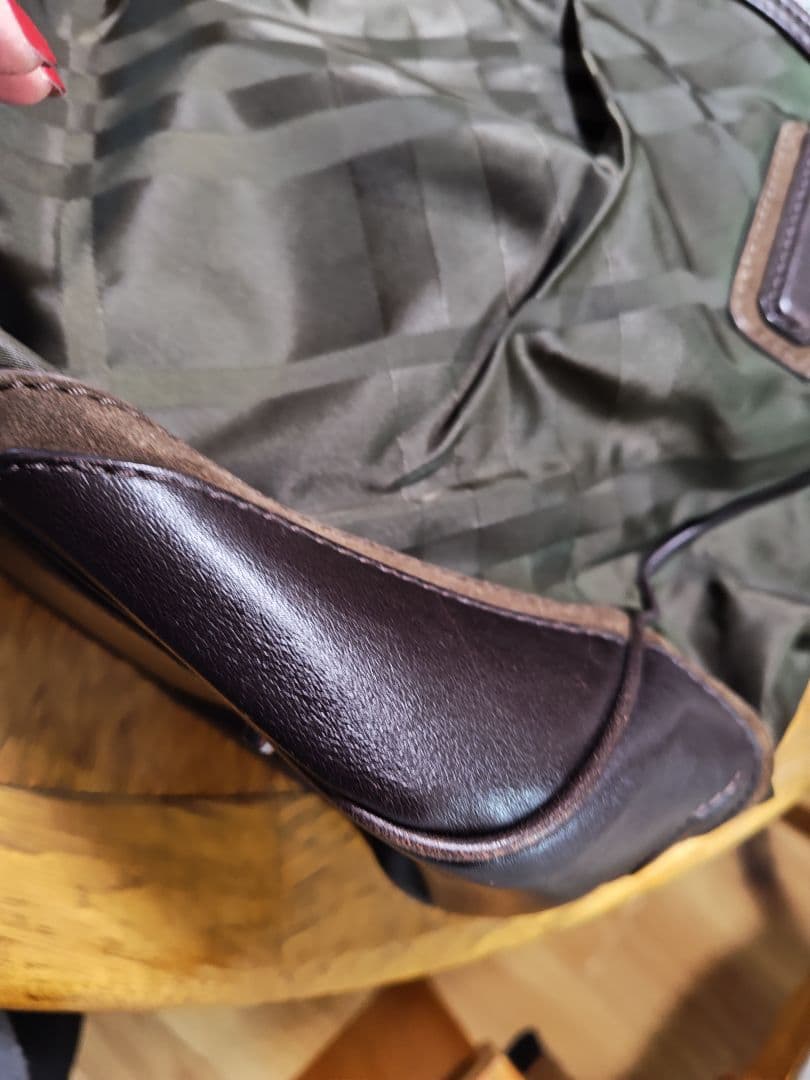 BURBERRY 大容量ナイロンボストン　美品